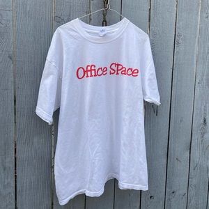 Vintage Office space movie promo official merchandise Work Sucks Shirt y2k